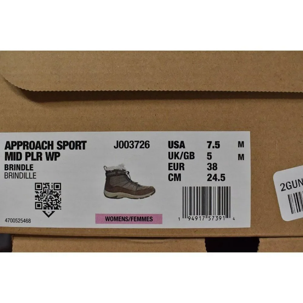 Merrell Womens Size 7.5 Approach Sport Mid‎ Polar Waterproof Snow Boots Shoes